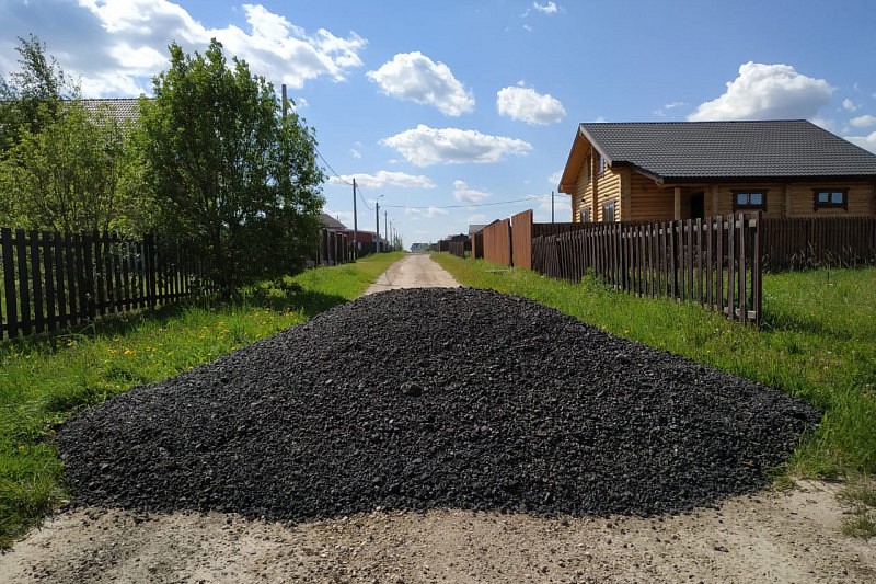 Ремонт дорожного полотна в коттеджном посёлке «Сосновый Аромат».
